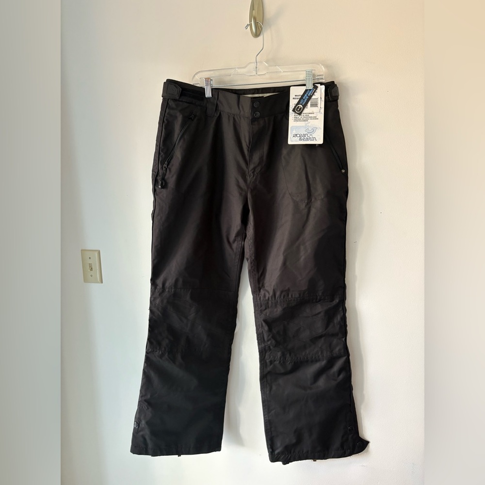 Ocean & Earth Waterproof Snow Ski Pants BlackXL Winter Gear NWT